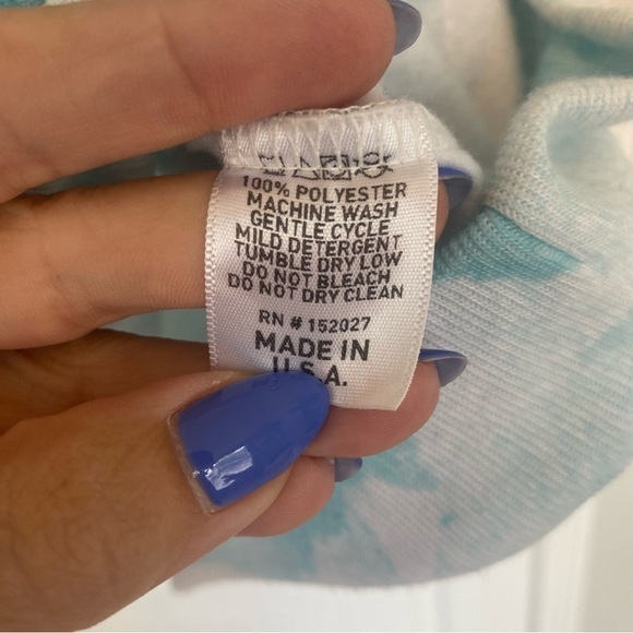 Tie-dyed Women's Pullover "It's OK" Hoodie Size Large - Picture 3 of 5